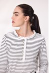 WINDSOR TOP - white stri